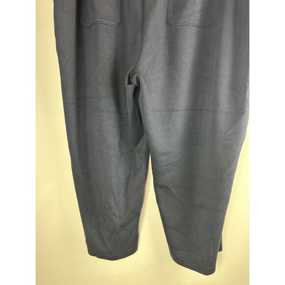 J. Jill Fit Sleek Double Knit Seamed Crop Pants Navy Blue Women's Plus Size 2X - Picture 10 of 13